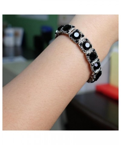 Crystal Stretch Bracelet Wedding Bracelet Black. $10.12 Bracelets