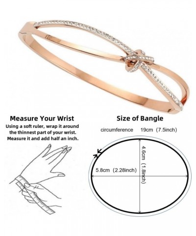 Dainty Gold Bangle Bracelet for Women Personalized Cubic Zirconia Stainless Steel Bracelets Tiny Waist Oval Bangles Bracelets...