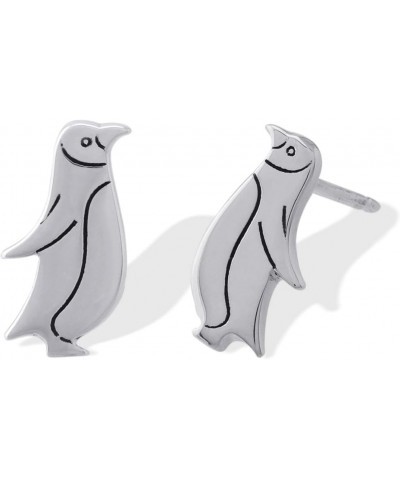 Jewelry Sterling Silver Penguin Stud Earrings $13.24 Earrings