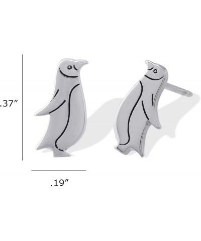 Jewelry Sterling Silver Penguin Stud Earrings $13.24 Earrings