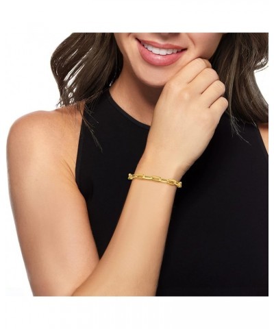 Italian 14kt Yellow Gold Paper Clip Link Bracelet 8 Inches $172.52 Bracelets