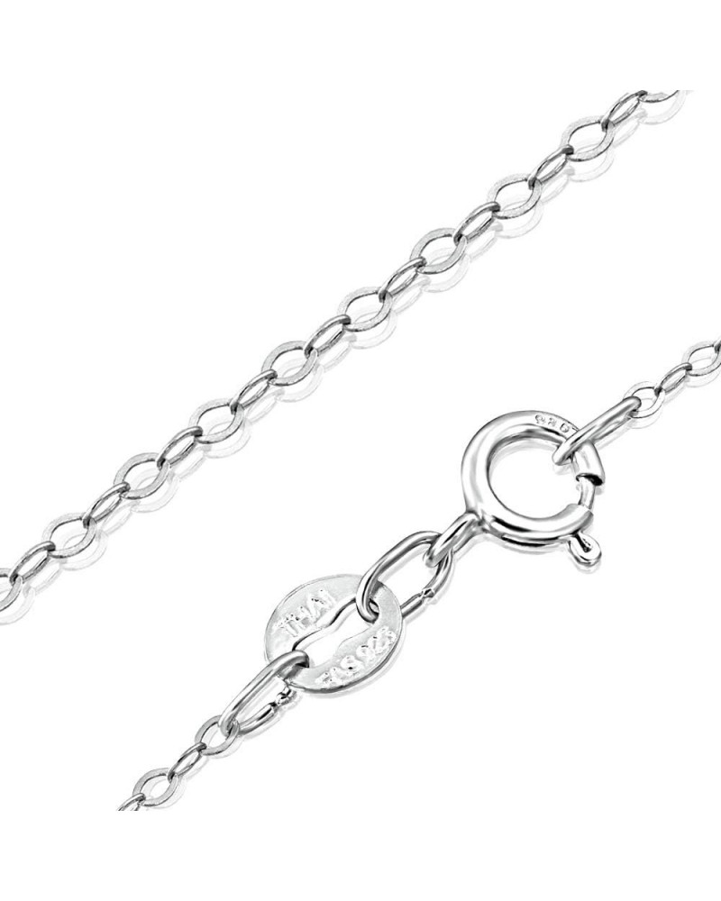 Sterling Silver 1mm Super Thin Delicate Flat Cable Chain Necklace, All Size 14-36 inch Sterling Silver 22.0 Inches $10.58 Nec...