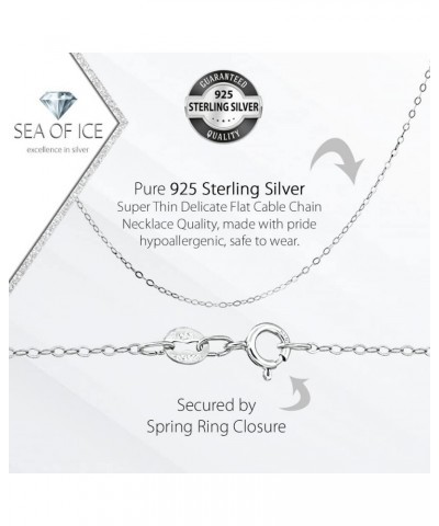 Sterling Silver 1mm Super Thin Delicate Flat Cable Chain Necklace, All Size 14-36 inch Sterling Silver 22.0 Inches $10.58 Nec...