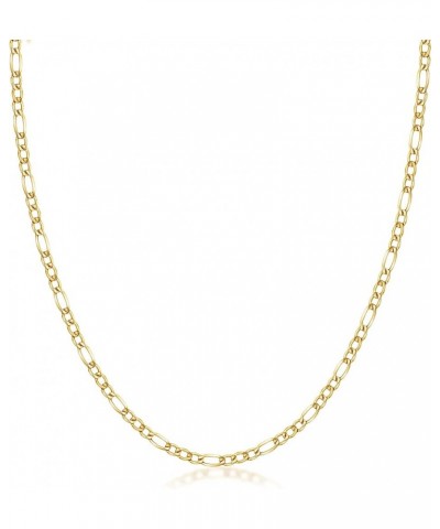 10K Yellow Gold 3MM Figaro 3+1 Link Chain Necklace - Size 14"-30 20 3MM $79.67 Others