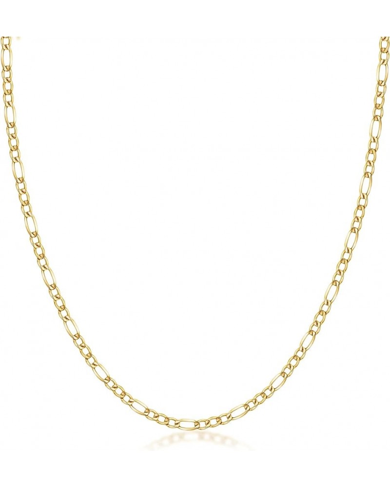 10K Yellow Gold 3MM Figaro 3+1 Link Chain Necklace - Size 14"-30 20 3MM $79.67 Others