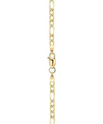 10K Yellow Gold 3MM Figaro 3+1 Link Chain Necklace - Size 14"-30 20 3MM $79.67 Others