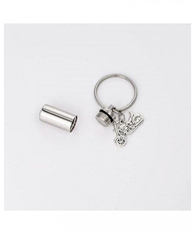 Cylinder Vial Urn Keychain for Ashes Cremation Urn Necklace Keepsake Ashes Memorial Jewelry for Humans Motorcycles $8.79 Neck...