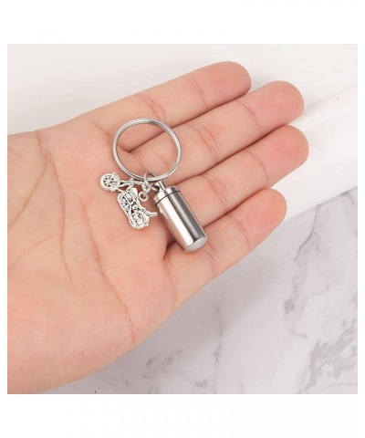 Cylinder Vial Urn Keychain for Ashes Cremation Urn Necklace Keepsake Ashes Memorial Jewelry for Humans Motorcycles $8.79 Neck...