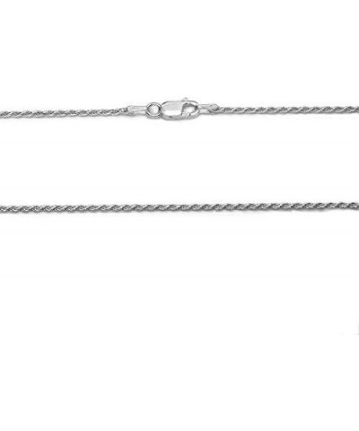 925 Sterling Silver 1.5MM Diamond Cut Rope Chain Necklace for Women & Girls Upgraded Lobster Claw Clasp Made in Italy 16 18 2...