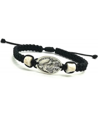 Saint St Peregrine Bracelet/Medjugorje Stone Beads/Cancer Patient Gift,Black $13.11 Bracelets