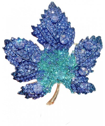 Floral Series Brooch Jewelry For Woman Fashion, Large Costume Broches & Pins Christmas Gift Blue Maple Leaf $7.01 Brooches & ...