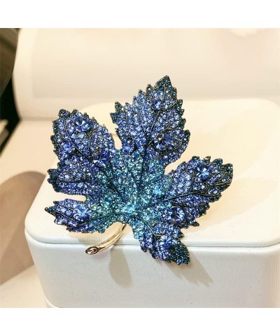 Floral Series Brooch Jewelry For Woman Fashion, Large Costume Broches & Pins Christmas Gift Blue Maple Leaf $7.01 Brooches & ...