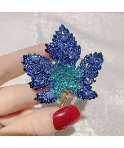 Floral Series Brooch Jewelry For Woman Fashion, Large Costume Broches & Pins Christmas Gift Blue Maple Leaf $7.01 Brooches & ...