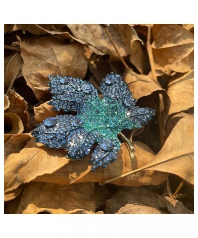 Floral Series Brooch Jewelry For Woman Fashion, Large Costume Broches & Pins Christmas Gift Blue Maple Leaf $7.01 Brooches & ...