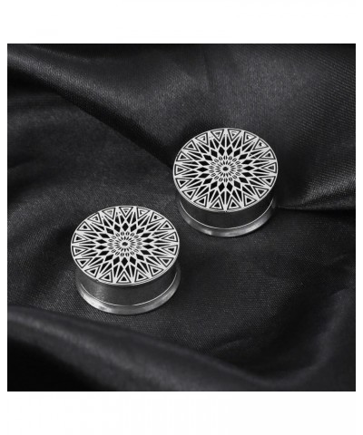 1 Pair New Classic gauges Ear Plugs Tunnels Hypoallergenic 316 Stainless Steel Ear Gauges 8mm-25mm (0G-1") Body Piercing Jewe...