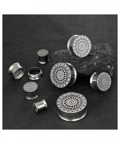 1 Pair New Classic gauges Ear Plugs Tunnels Hypoallergenic 316 Stainless Steel Ear Gauges 8mm-25mm (0G-1") Body Piercing Jewe...