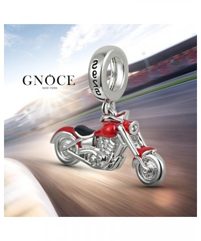 Motorcycle Pendant Charms for Bracelet/Necklace 925 Sterling Silver Black Sidecar Vintage Car Charms for Women Girls Jewelry ...