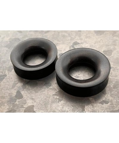 PAIR of Concave Black Areng Wood Organic Double Flare Tunnels/Plugs - Body Jewelry 3/4" (19mm) $13.20 Body Jewelry