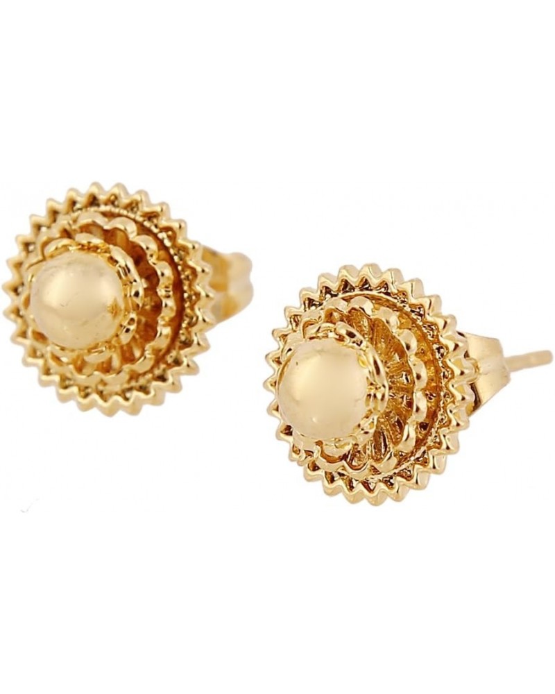 Fashion Ethiopian 1cm Small Ear Stud Wedding Earring for African Wedding $9.74 Earrings