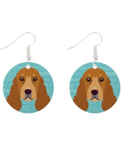 Dog Breed Design Surgical Steel Fishhook Earrings Cocker Spaniel $10.39 Earrings