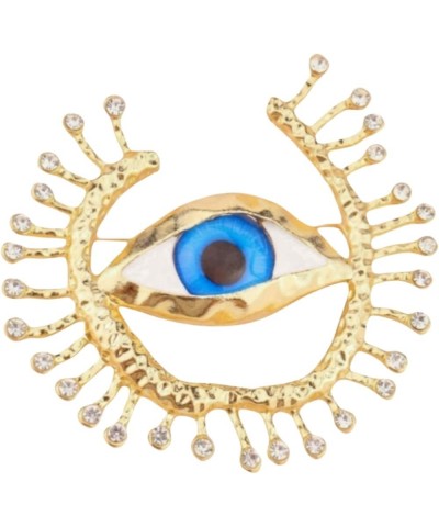 Lucky Charms Women's Evil Eye brooch Crystal rhinestones Personalized Evil Eye Fashion Large brooch Lapel brooch Women's Cat ...