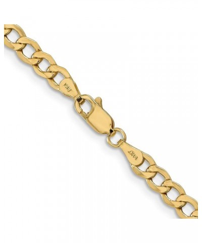 10k Yellow Gold 4.3mm Curb Chain Necklace 6.15g for Men Women 24.0 Inches $84.78 Bracelets