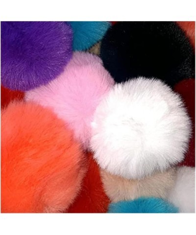 Pom Pom Dangle Earrings Statement Fluffy Fur Ball Drop Earrings for Women Girls Winter Jewelry pink $6.04 Earrings