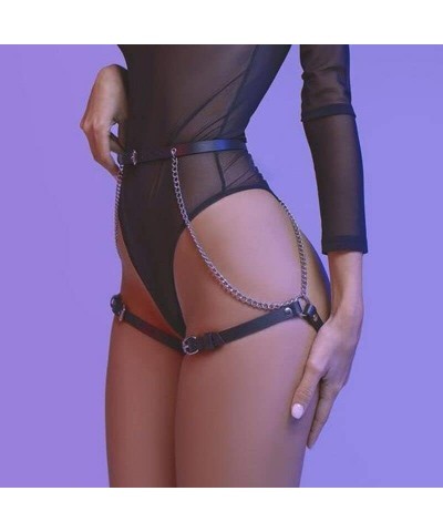 Leather Body Belt Suspenders Lingerie Gothic Garter Belts Party Halloween Body Chain Accessories for Women Lp-162 $8.53 Body ...