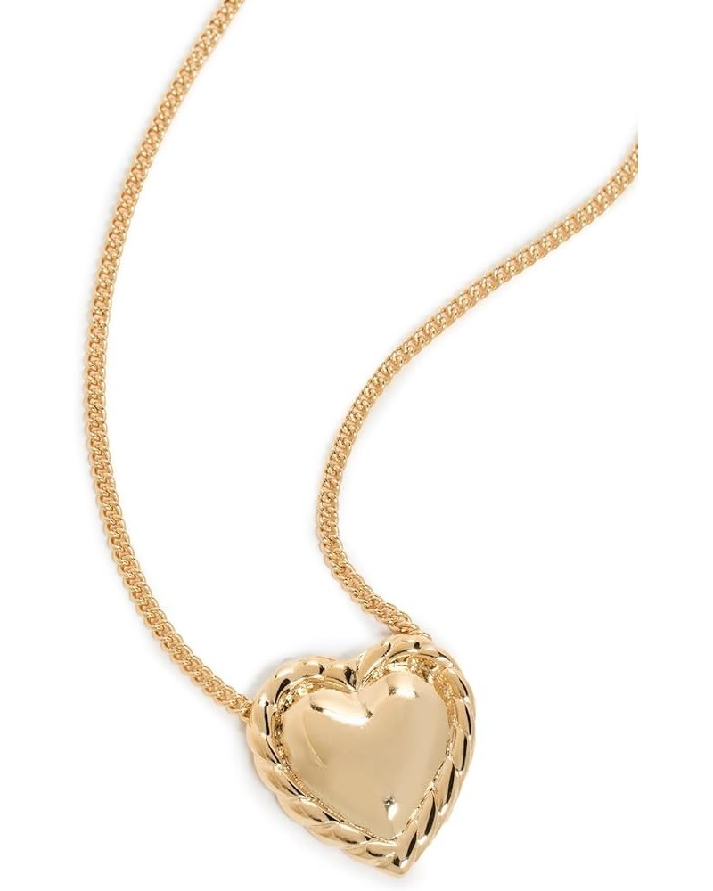 Women's Gold Chain with Heart Pendant Necklace Gold $24.48 Necklaces