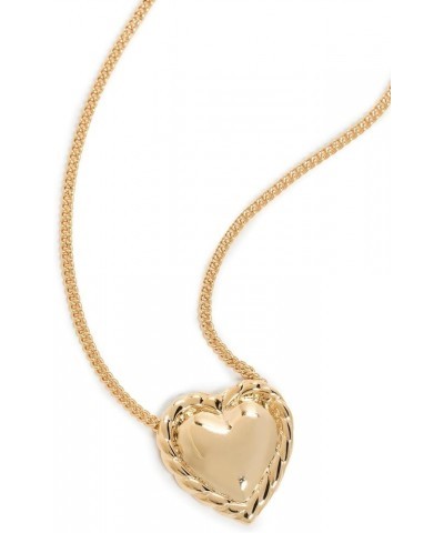 Women's Gold Chain with Heart Pendant Necklace Gold $24.48 Necklaces