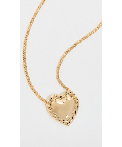 Women's Gold Chain with Heart Pendant Necklace Gold $24.48 Necklaces