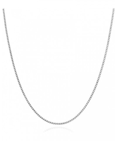 Solid 925 Sterling Silver 1.2mm Franco Chain Necklace 16"-30 22 $29.07 Necklaces