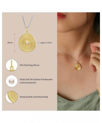 Gold Necklaces for Women Coin Necklace Starburst Pendant Sterling Silver Necklace CoinPearl_Gold $16.51 Necklaces