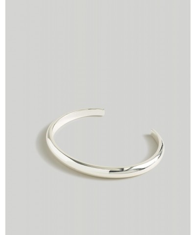 Domed Cuff Bracelet Polished Silver One Size $19.24 Bracelets