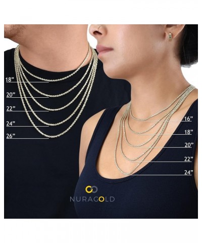 10k Yellow Gold 5.5mm Cuban Curb Link Chain Pendant Necklace, Mens Womens Jewelry 16" 18" 20" 22" 24" 26" 28" 30 28 $210.27 N...