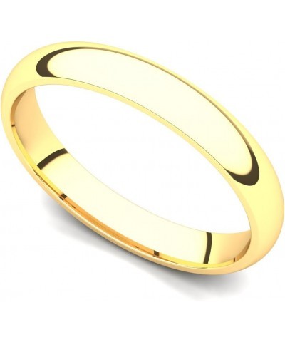 18k Yellow Gold 3mm Classic Plain Comfort Fit Wedding Band Ring $95.04 Rings