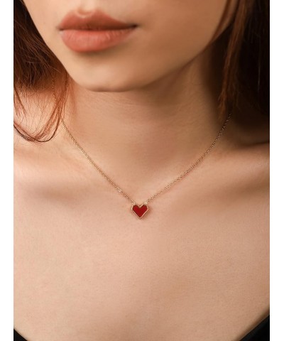 To My Girlfriend Necklace, Romantic Gift for Her, Things to Get to Your Girfriend Card GF4 - Red Heart $7.79 Necklaces