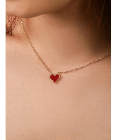 To My Girlfriend Necklace, Romantic Gift for Her, Things to Get to Your Girfriend Card GF4 - Red Heart $7.79 Necklaces