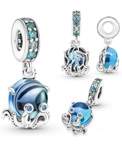 Sea Turtle Charms Fit Bracelets Octopus Starfish 925 Silver Bulldog Dolphin Jellyfish Beads Jewelry SSS-1401 PJT1107 $9.24 Br...