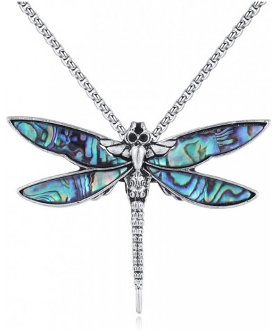 Dragonfly Necklace for Women Abalone Shell Dragonfly Pendant Dragonfly Jewelry Christmas Gift for Girlfriend Wife Style 4 $15...