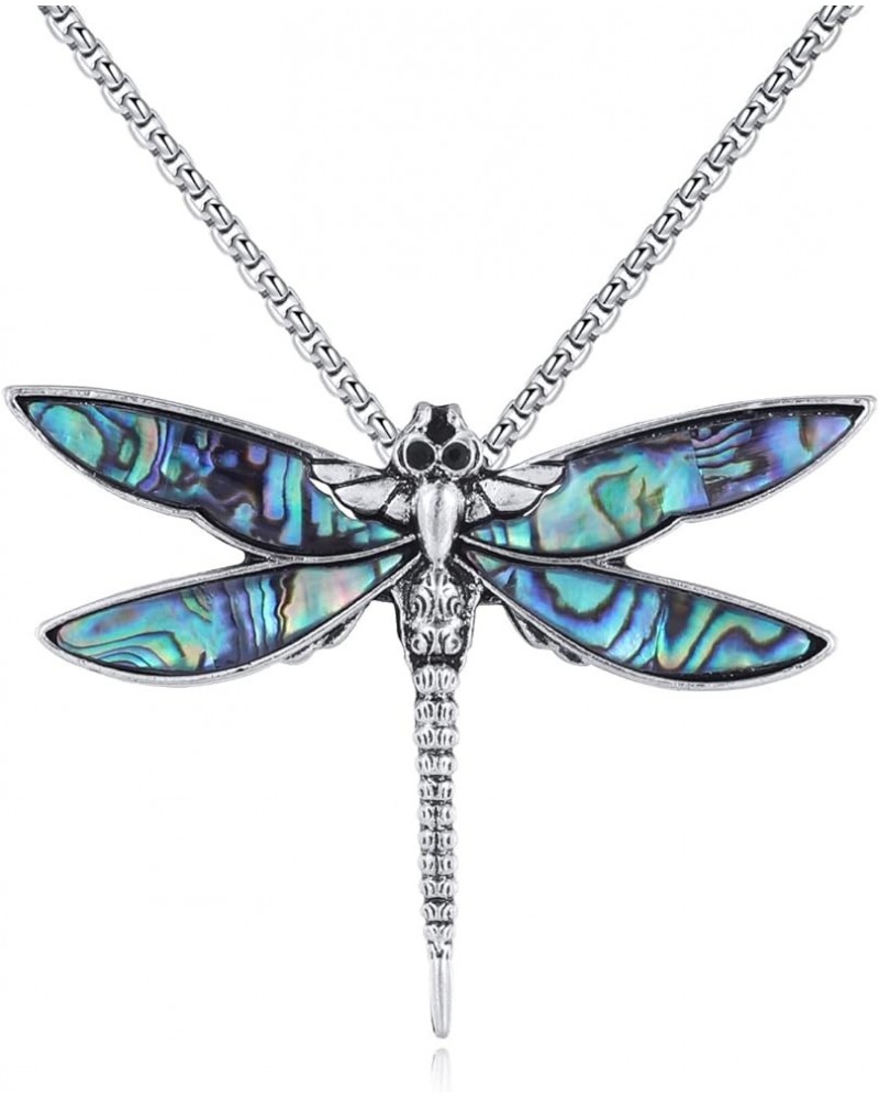 Dragonfly Necklace for Women Abalone Shell Dragonfly Pendant Dragonfly Jewelry Christmas Gift for Girlfriend Wife Style 4 $15...