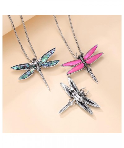 Dragonfly Necklace for Women Abalone Shell Dragonfly Pendant Dragonfly Jewelry Christmas Gift for Girlfriend Wife Style 4 $15...