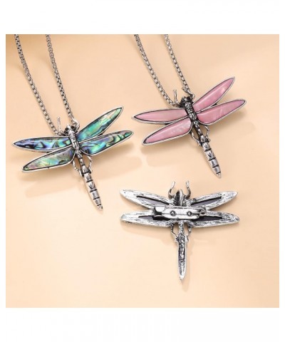 Dragonfly Necklace for Women Abalone Shell Dragonfly Pendant Dragonfly Jewelry Christmas Gift for Girlfriend Wife Style 4 $15...