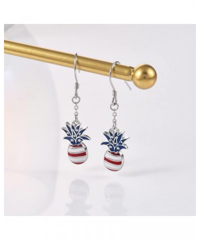 American Flag Earrings 925 Sterling Silver 4th of July Earrings US Flag Earrings for Women Independence Day Earrings Celebrat...