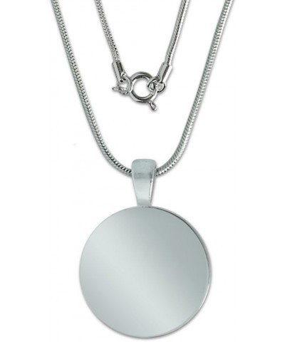 I Love Dick Heart 0.75" Pendant with Sterling Silver Plated Chain Carolina Blue $9.17 Necklaces