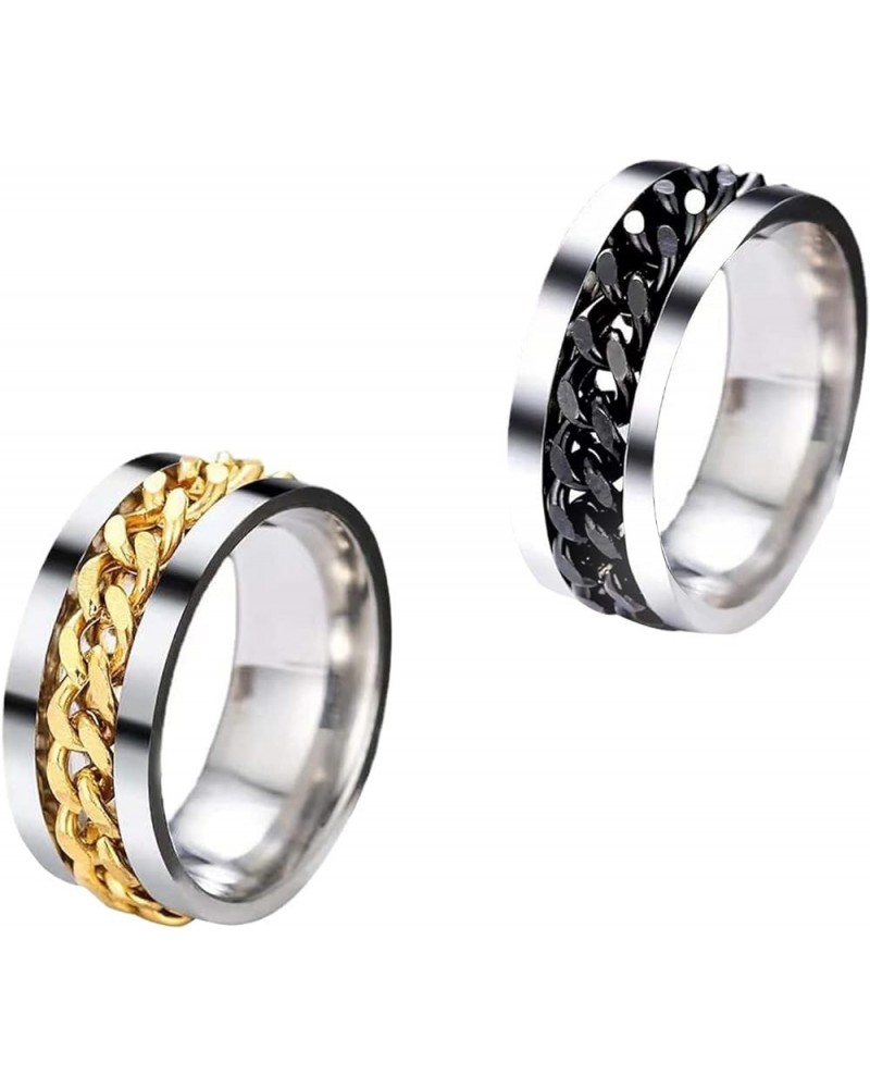 Stainless Steel Decorative Rings for Men and Women 9 Ring-04 $6.14 Others