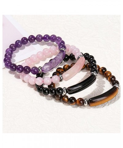 Pheromone Bracelet, Natural Stone Stretch Beaded Bracelet, Good Luck Energy Chakra Stone Bangle for Women and Men C $10.73 Br...