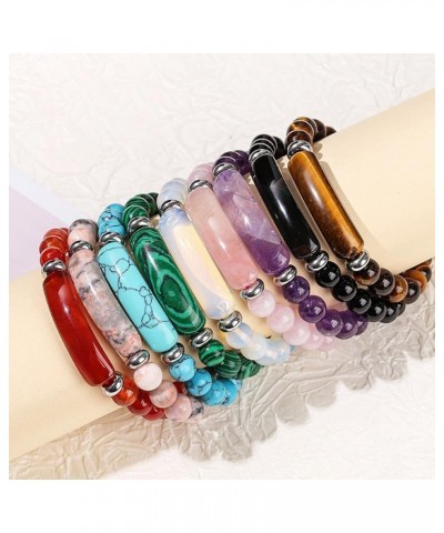 Pheromone Bracelet, Natural Stone Stretch Beaded Bracelet, Good Luck Energy Chakra Stone Bangle for Women and Men C $10.73 Br...