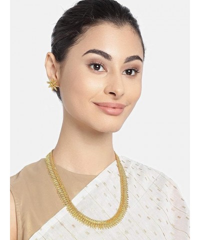 18K Gold Plated Indian Wedding Bollywood Golden Necklace Jewellery With Earrings For Women & Girls (MC04) Style 7 $13.53 Jewe...