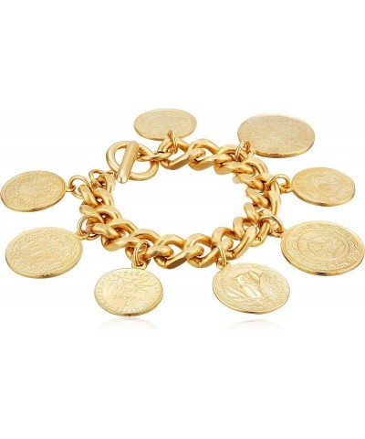 Ben-Amun Moroccan Coin Bracelet, 24K Gold Plated, Vintage Fashion Jewelry for Women, Hand Made in New York, USA, One Size $59...